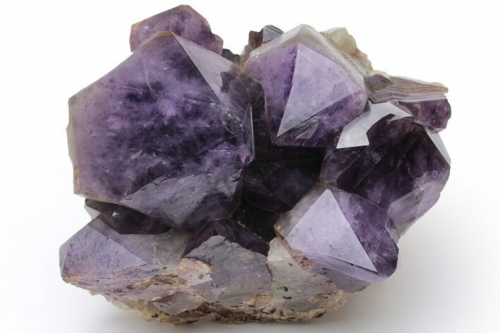 Deep Purple Amethyst Crystal Cluster With Large Crystals #223344